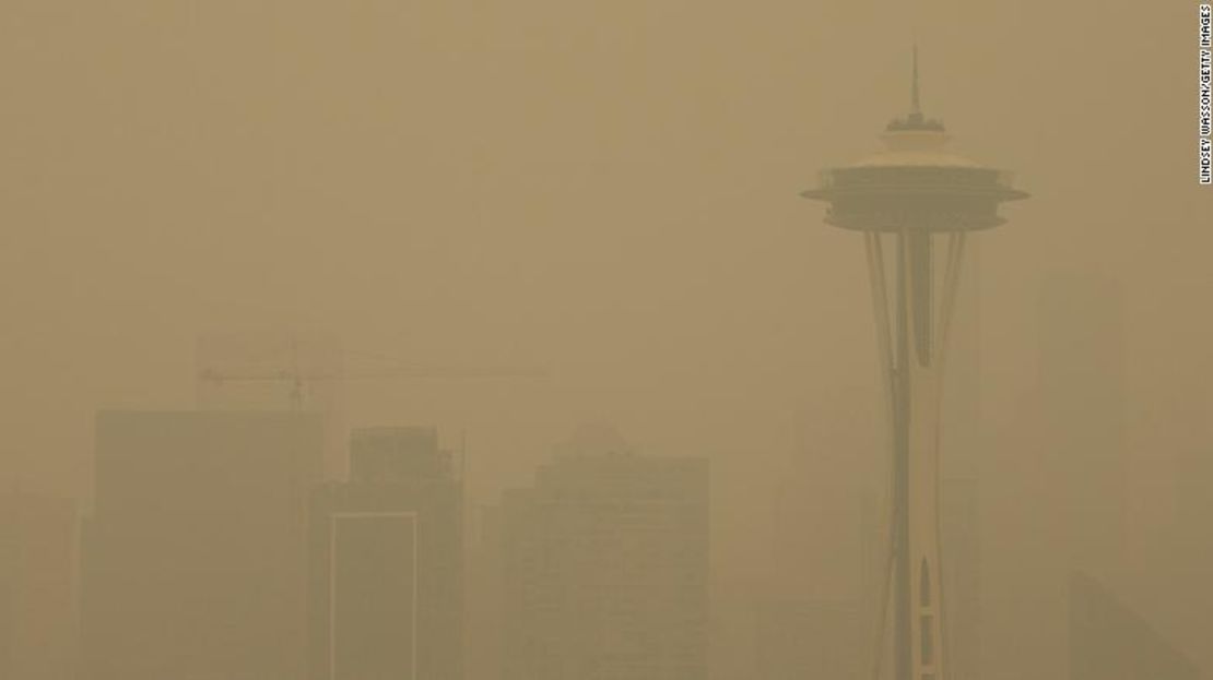 Humo en Seattle el 12 de septiembre.