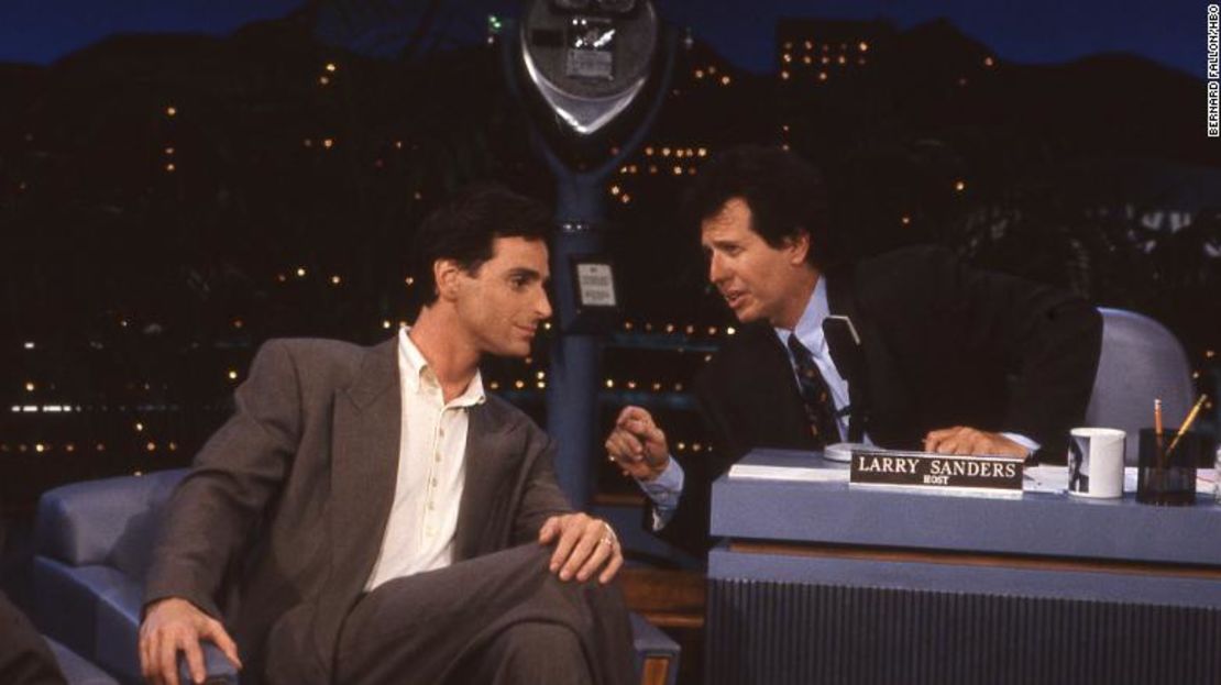 Bob Saget y Garry Shandling en "The Larry Sanders Show"