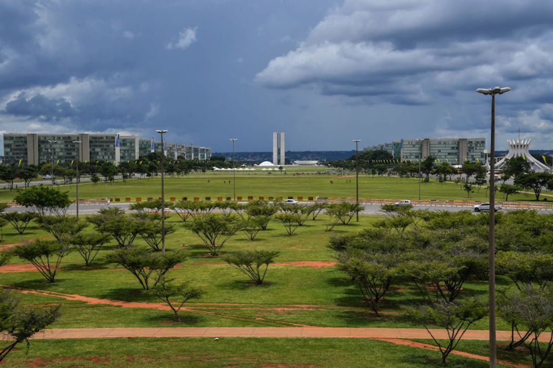 Vista general de la Explanada de los Ministerios en Brasilia, en la víspera de la toma de posesión de Bolsonaro.