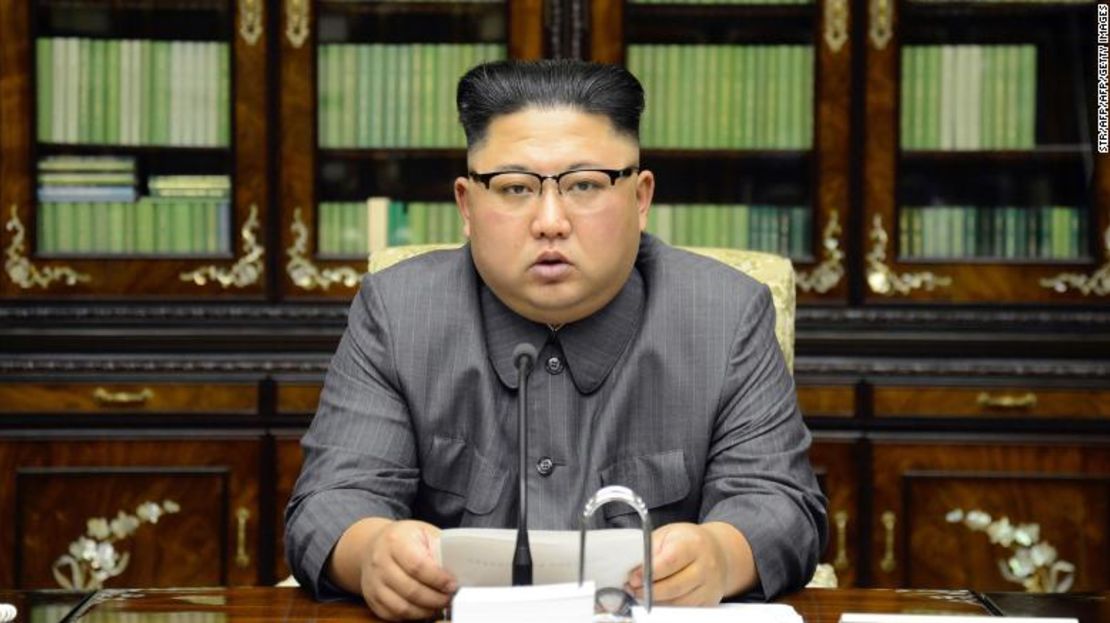 Kim Jong Un durante su discurso de Año Nuevo.