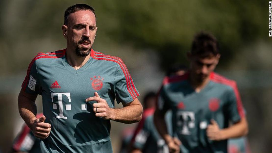 Frank Ribery, durante los entrenamientos con Bayern de Múnich.