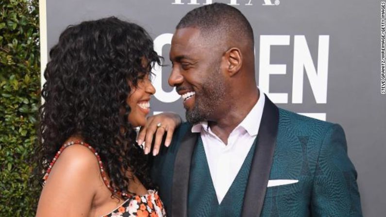 Idris Elba y su novia Sabrina Dhowre.