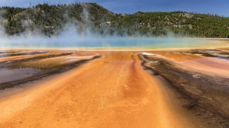 Geotermales — El Parque Nacional de Yellowstone alberga la mitad de los geotermales conocidos del mundo y alberga gran cantidad de fauna, incluidos osos pardos, lobos y bisontes. (John McGraw / CNN iReport).