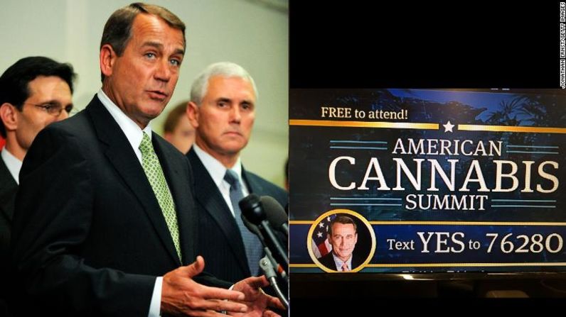 John Boehner: En 2009, Boehner fue el líder de la minoría de la Cámara.En 2019, Boehner forma parte de la junta de asesores de una compañía de cannabis y habla en las cumbres de cannabis.