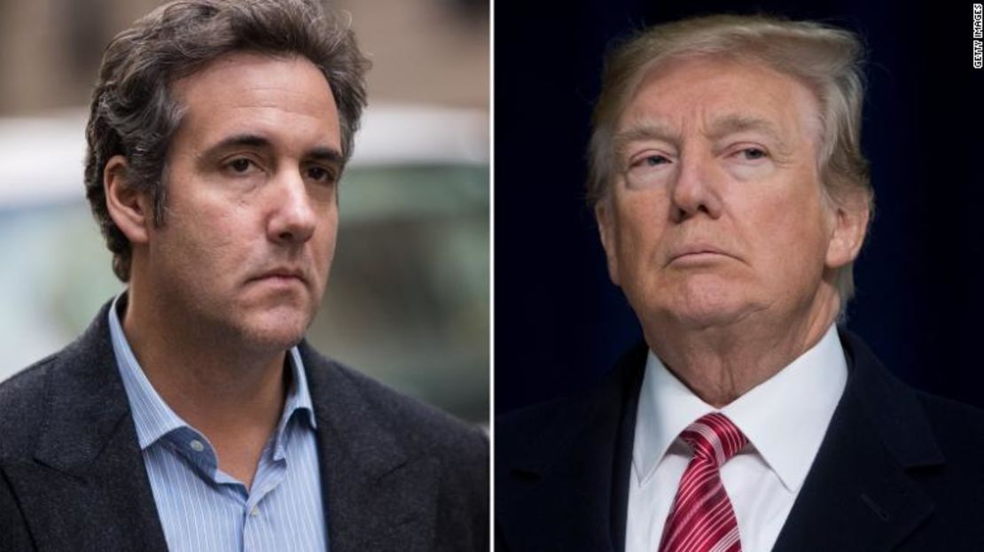 Michael Cohen y Donald Trump.