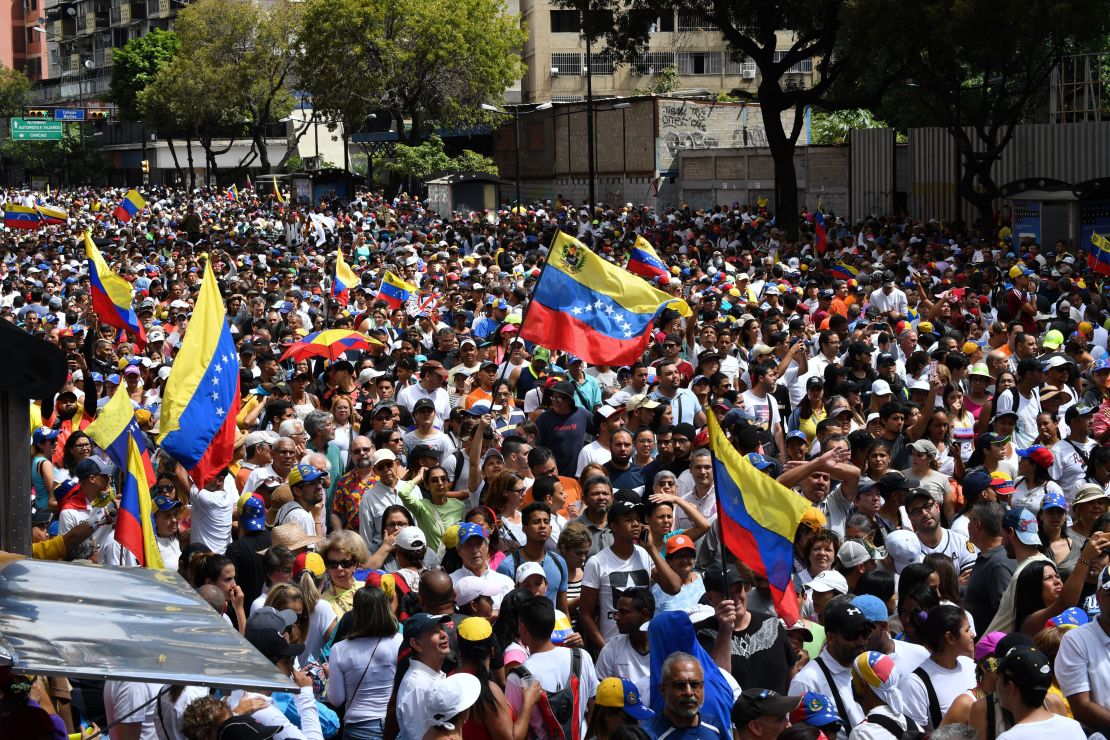 La Asamblea Nacional, controlada por la oposición, convocó a las manifestaciones. (YURI CORTEZ/AFP/Getty Images).