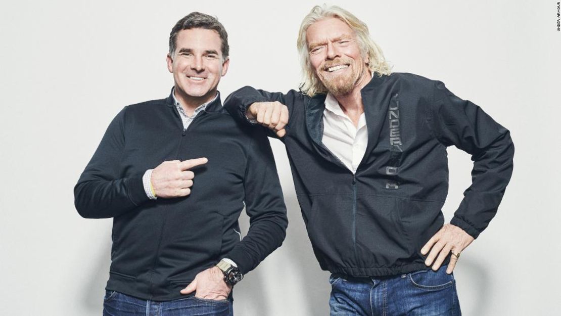 Richard Branson y Kevin Plank, fundador de Under Armour.