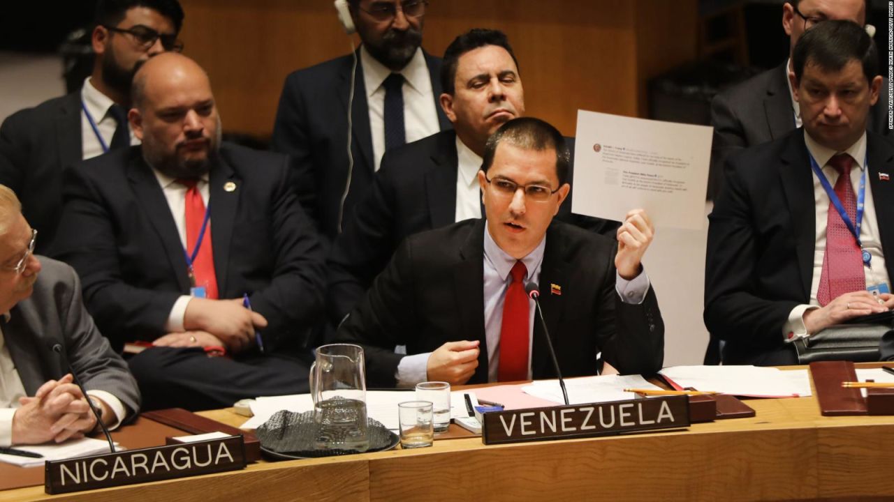 CNNE 609797 - arreaza acusa a ee-uu- de estar "delante del golpe de estado"