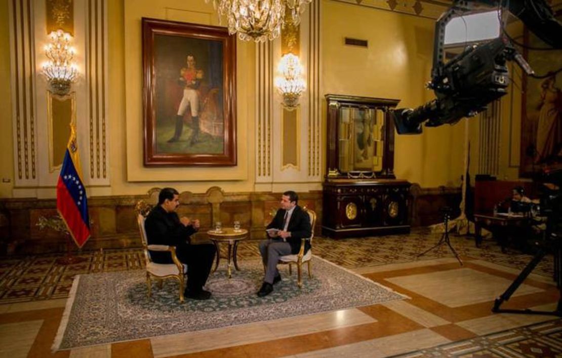 Nicolás Maduro, presidente de Venezuela, en entrevista con CNN Turk en Caracas.