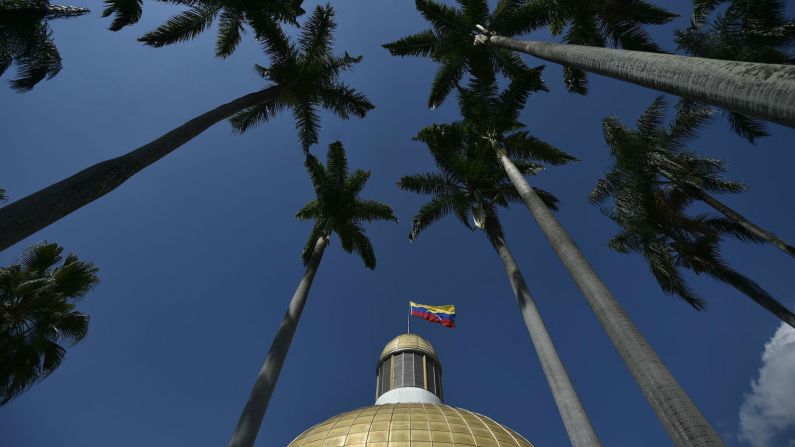 Vista del edificio de la Asamblea Nacional en Caracas el 29 de enero de 2019.