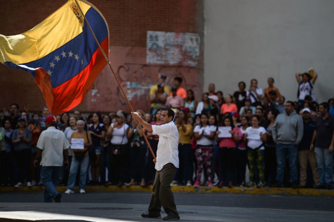 Protestas el miércoles en Caracas.