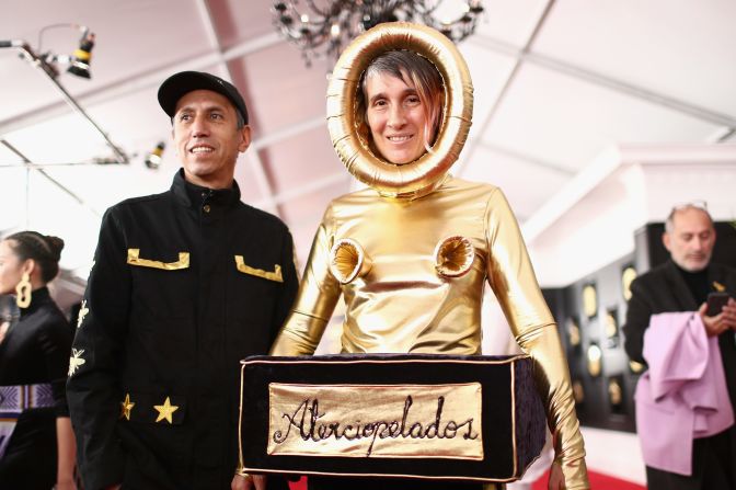 Héctor Buitrago and Andrea Echeverry, de Aterciopelados, la banda de rock colombiana, una de las más populares de América Latina.