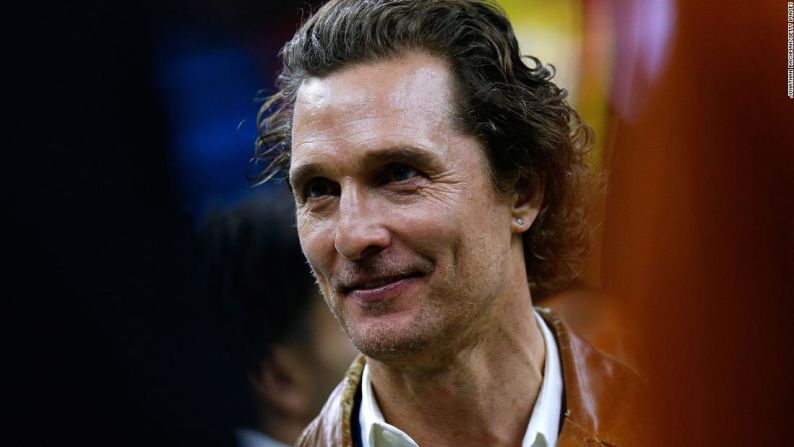 El actor Matthew McConaughey. Fecha de nacimiento: 4 de noviembre.