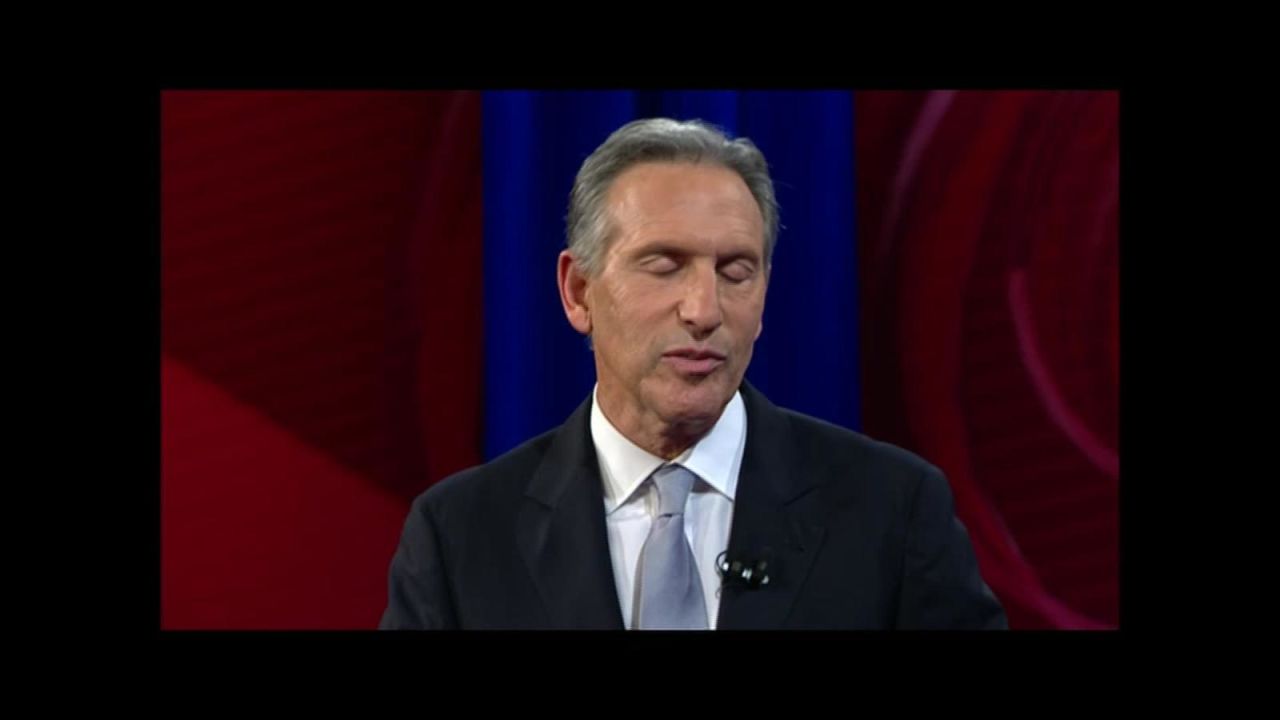 CNNE 615572 - howard schultz no aseguro que retiraria su candidatura si favorece a trump