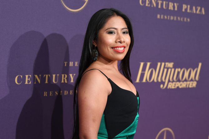 Aparicio también llegó a Beverly Hills, el 4 de febrero de 2019, para un evento con el medio The Hollywood Reporter, tras conocerse su nominación a los Premios Oscar en la categoría Mejor actriz.