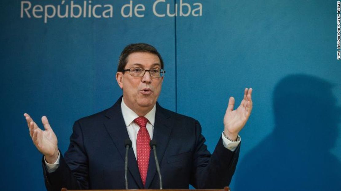 El canciller de Cuba, Bruno Rodríguez.