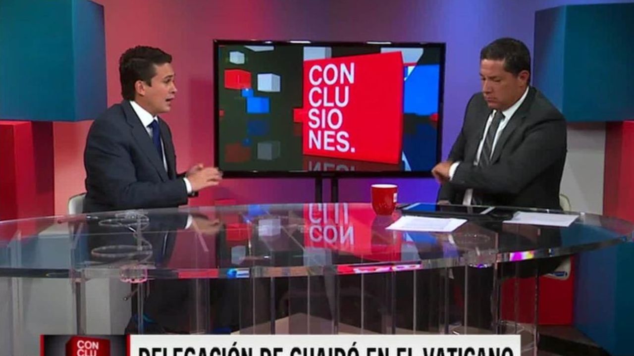 CNNE 617983 - una delegacion de juan guaido es recibida por el vaticano