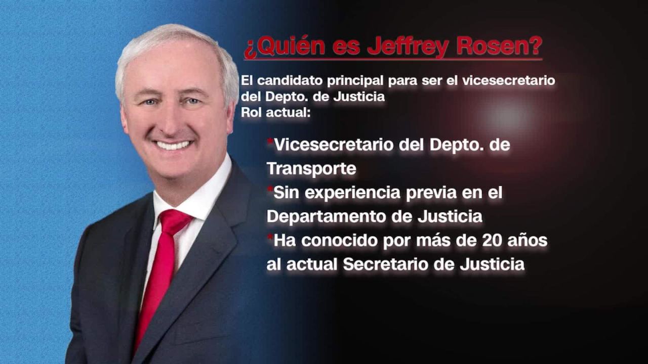 CNNE 618223 - jeffrey rosen, designado como vicesecretario de justicia