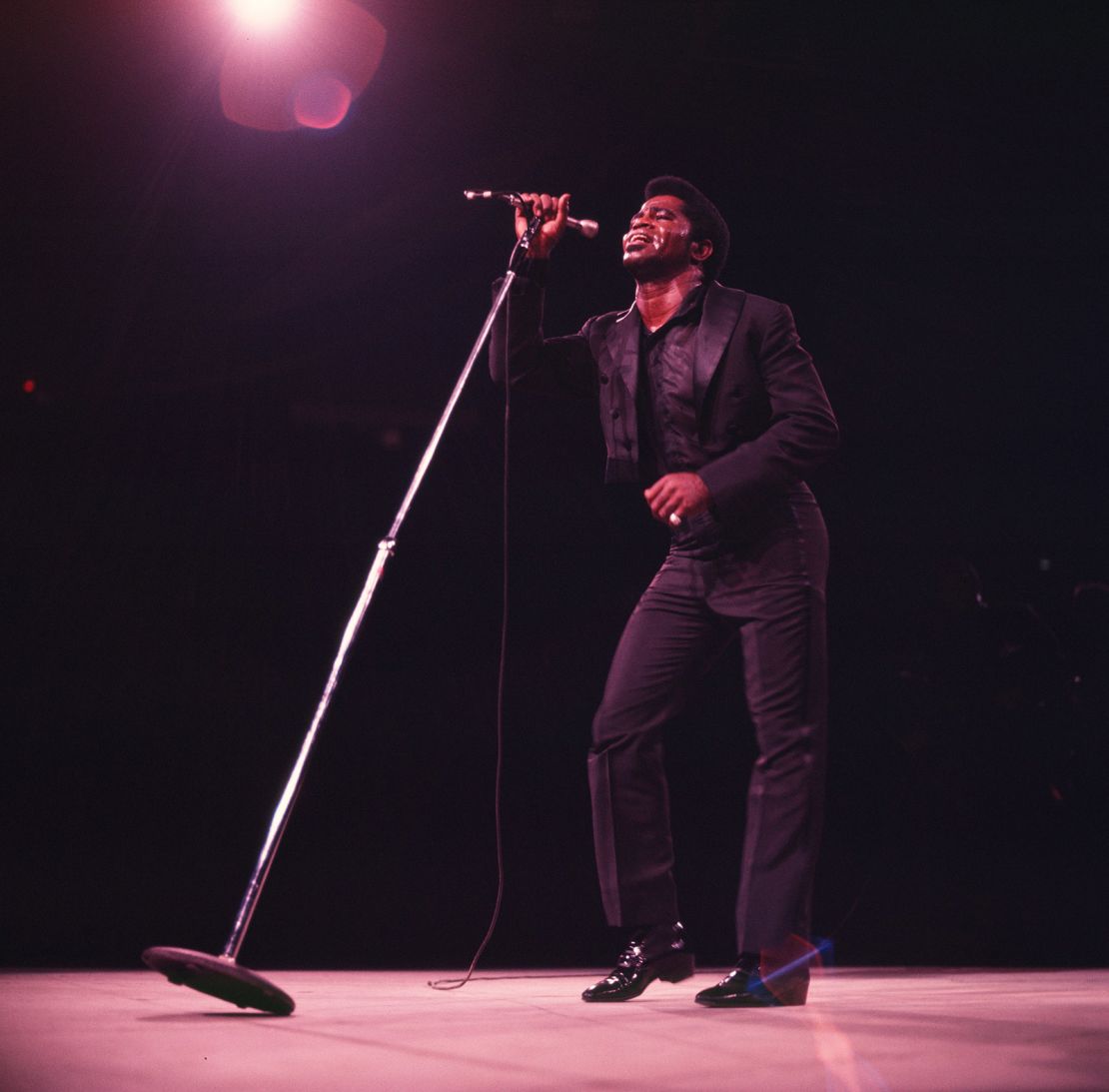 James Brown en el Madison Square Garden en Nueva York, 1969.