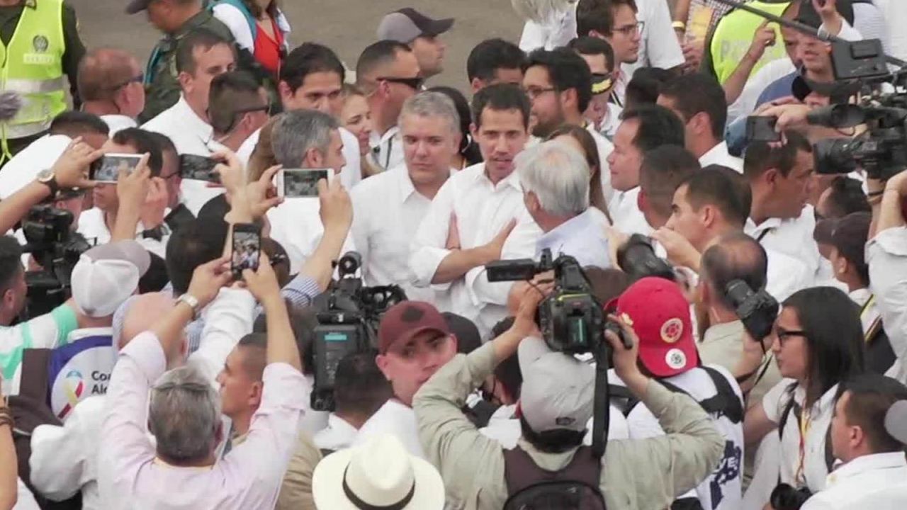 CNNE 618741 - juan guaido llego a cucuta