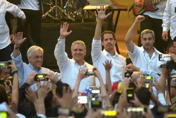 Guaidó se pronunció con Duque, Abdo, Piñera y Almagro.