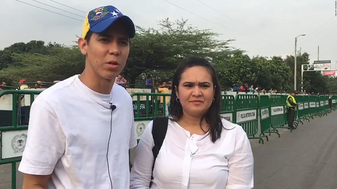 CNNE 618978 - voluntarios venezolanos esperan que la ayuda pueda ingresar