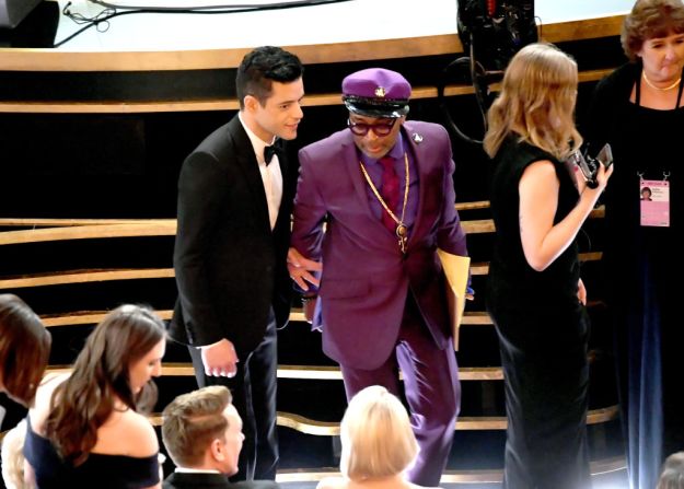 Rami Malek y Spike Lee (Kevin Winter/Getty Images).