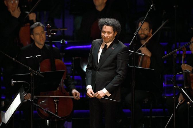 Gustavo Dudamel y la Filarmónica de Los Ángeles (Kevin Winter/Getty Images).