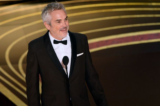 Alfonso Cuarón recibe el Oscar a mejor director por "Roma" (VALERIE MACON/AFP/Getty Images).