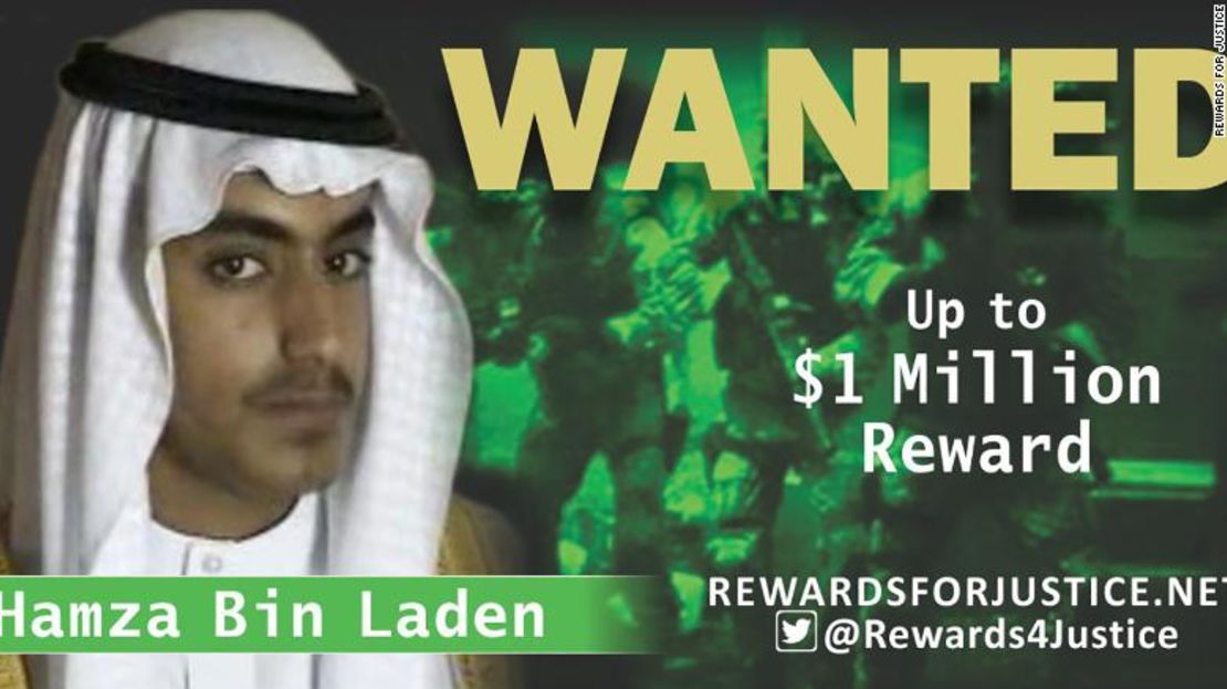 Estados Unidos ofrece 1 millón de dólares por información sobre el paradero del hijo de Osama bin Laden.