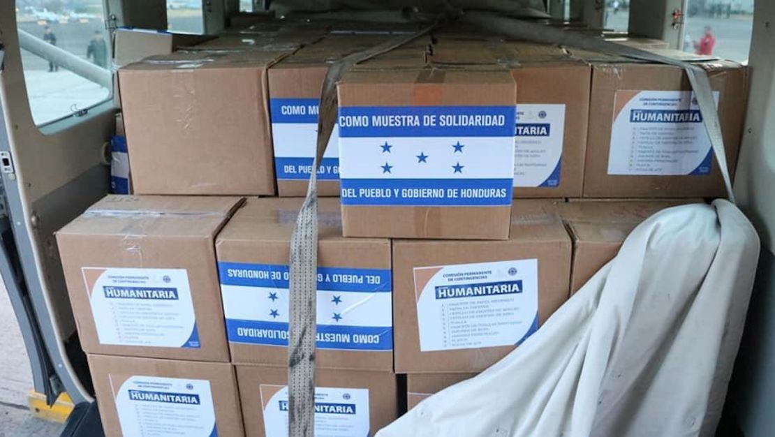 Honduras envió dos toneladas de ayuda humanitaria para Venezuela.