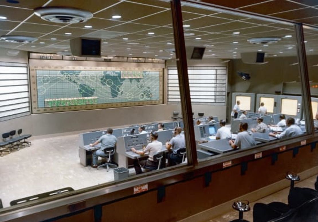 El Centro de Control Mercury, en Cabo Cañaveral, desde el cual se supervisaron siete vuelos espaciales humanos entre mayo de 1961 y marzo de 1965.