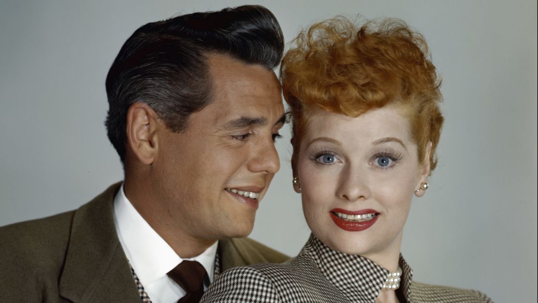 Lucille Ball y Desi Arnaz, en una foto tomada alrededor de 1950.