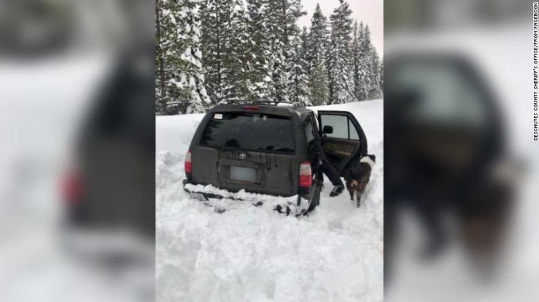 Jeremy Taylor y su perro Ally estuvieron atrapados en la nieve durante cinco días y sobrevivieron alimentándose de salsa de taco, según la Oficina del Sheriff del Condado de Deschutes en Bend, Oregón.