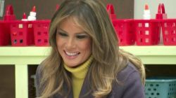 CNNE 622190 - melania trump enseno sobre el trabajo en equipo