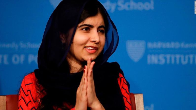 Malala Yousafzai, Premio Nobel de la Paz 2014 — "Tengo derecho a la educación. Tengo derecho a jugar. Tengo derecho a cantar. Tengo derecho a hablar. Tengo derecho a ir al mercado. Tengo derecho a decir lo que pienso".