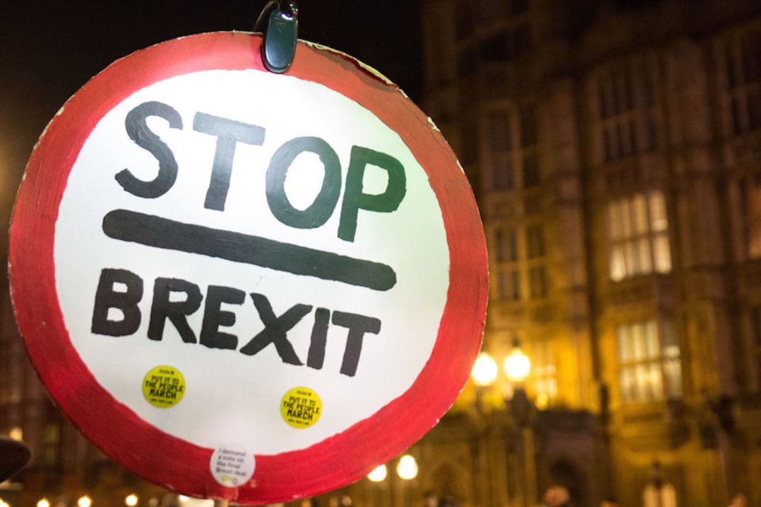 Manifestación contra el brexit.