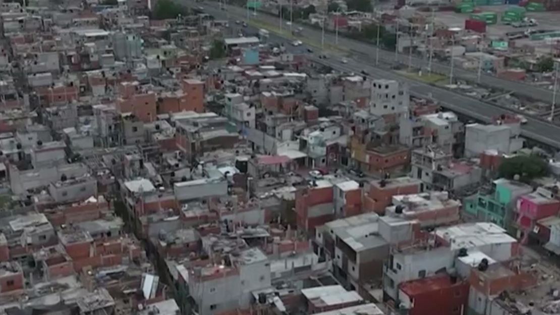 Un barrio de bajos recursos en Argentina.