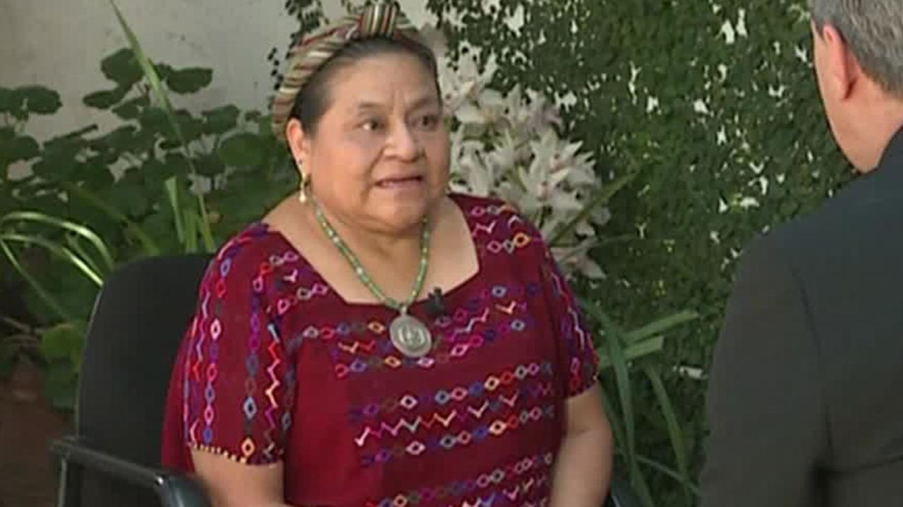 CNNE 631897 - rigoberta menchu- "no quiero ser juez y parte de este debate"