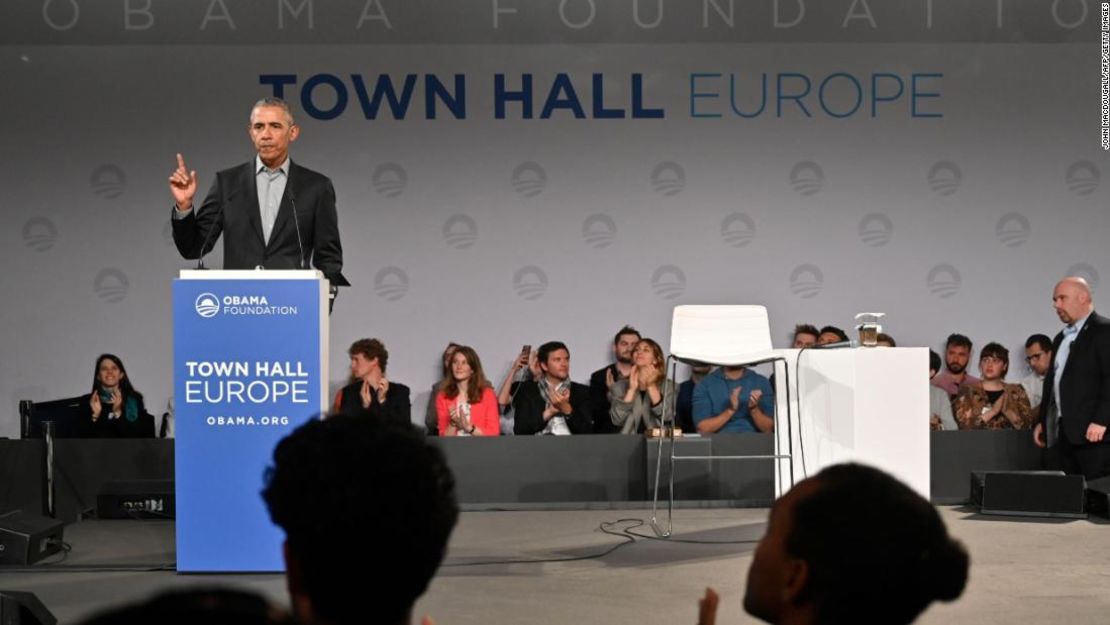 Barack Obama, durante una actividad en Berlín, capital de Alemania.