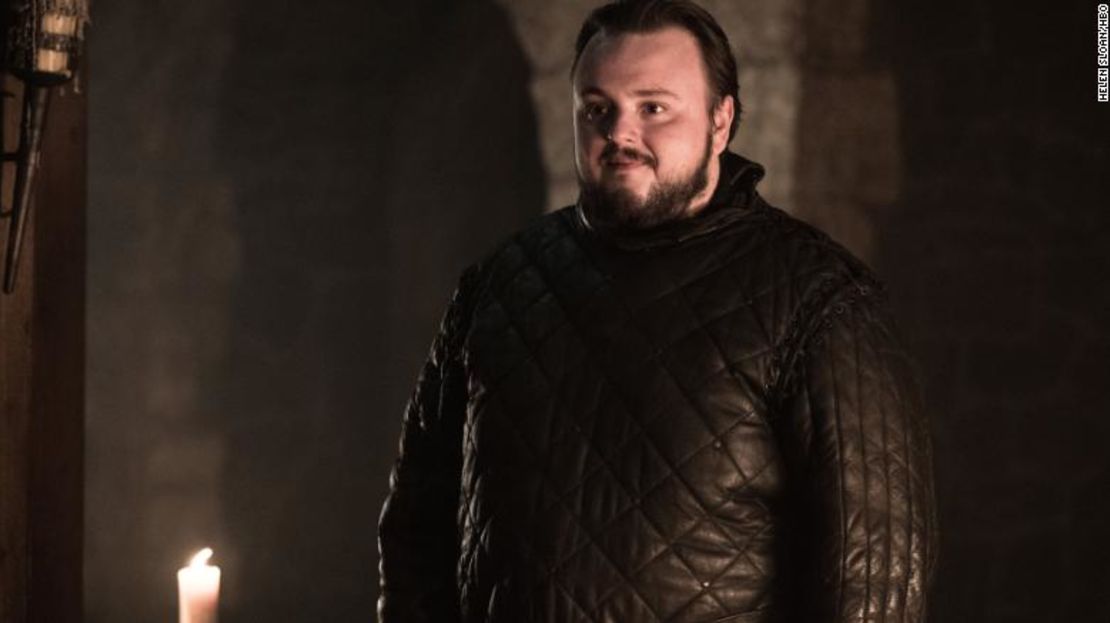 Samwell no parecía muy contento con la presencia de Daenerys.