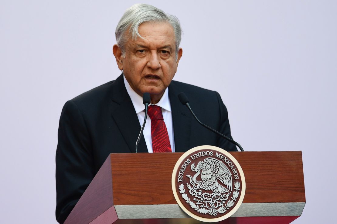 AMLO, durante una conferencia de prensa.