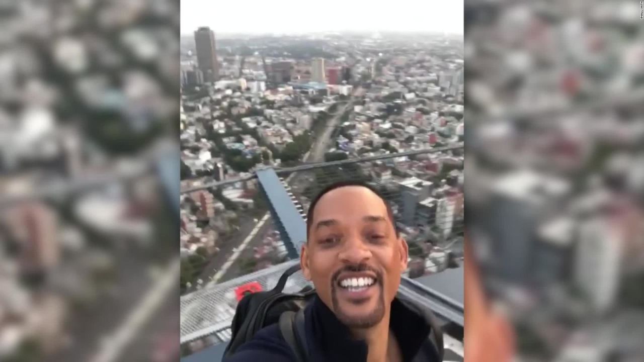 CNNE 640037 - will smith graba pelicula en ciudad de mexico