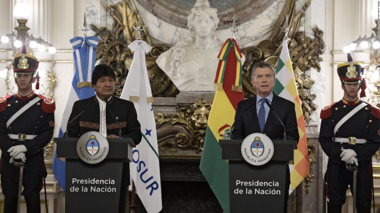 CNNE 640958 - macri recibio en buenos aires a evo morales