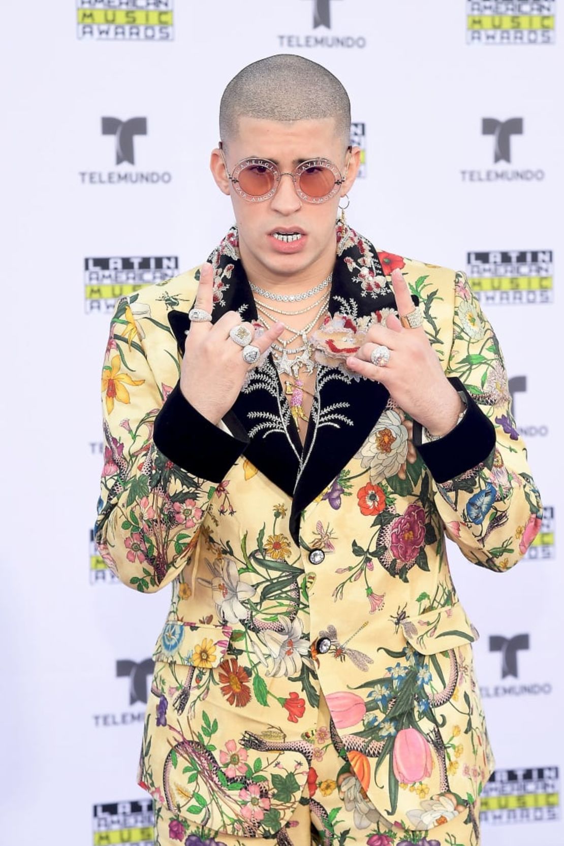 Bad Bunny en los Latin American Music Awards en Hollywood en 2017.