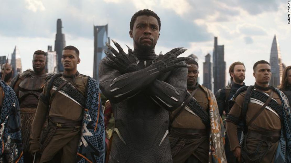 Chadwick Boseman como Black Panther en "Avengers: Infinity War."