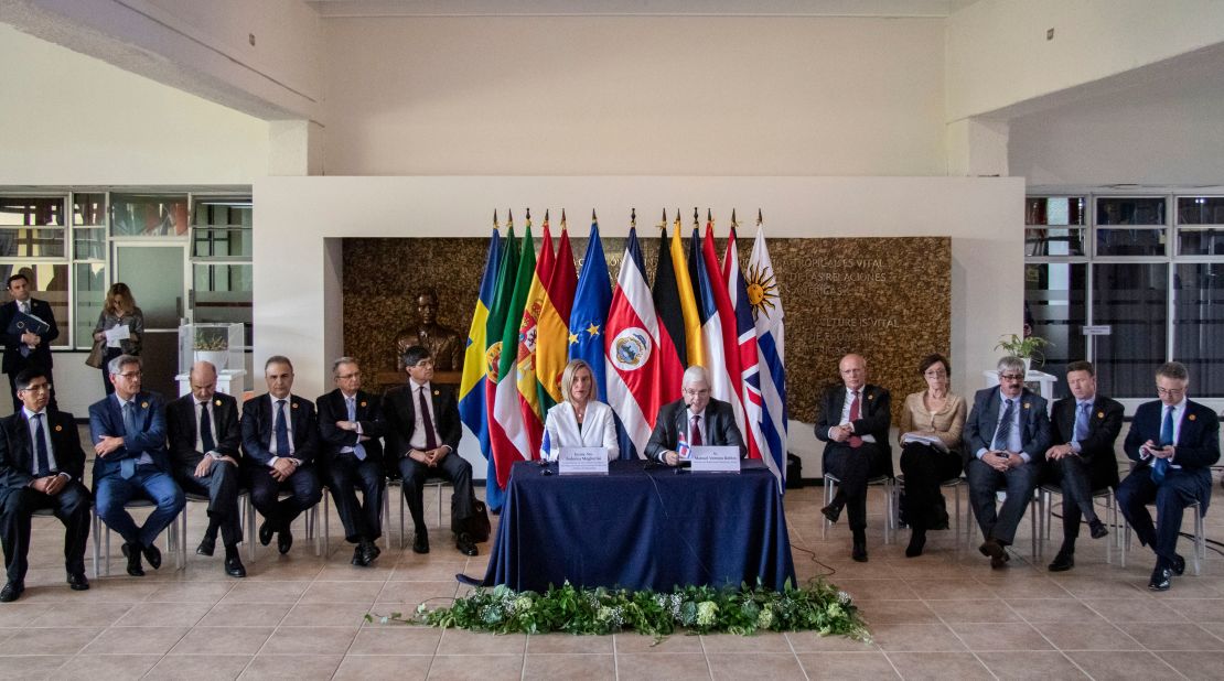 Imagen de los miembros del Grupo de Contacto Internacional para Venezuela, cuando se reunió en San José, Costa Rica, el 7 de mayo.