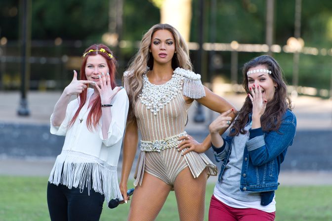 Esta figura de Beyoncé en Londres, en cambio es asombrosamente parecida a la artista. Foto de 2014.