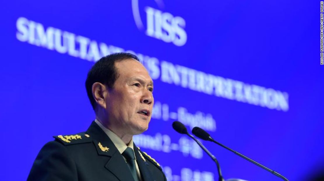 El ministro de Defensa de China, Wei Fenghe.