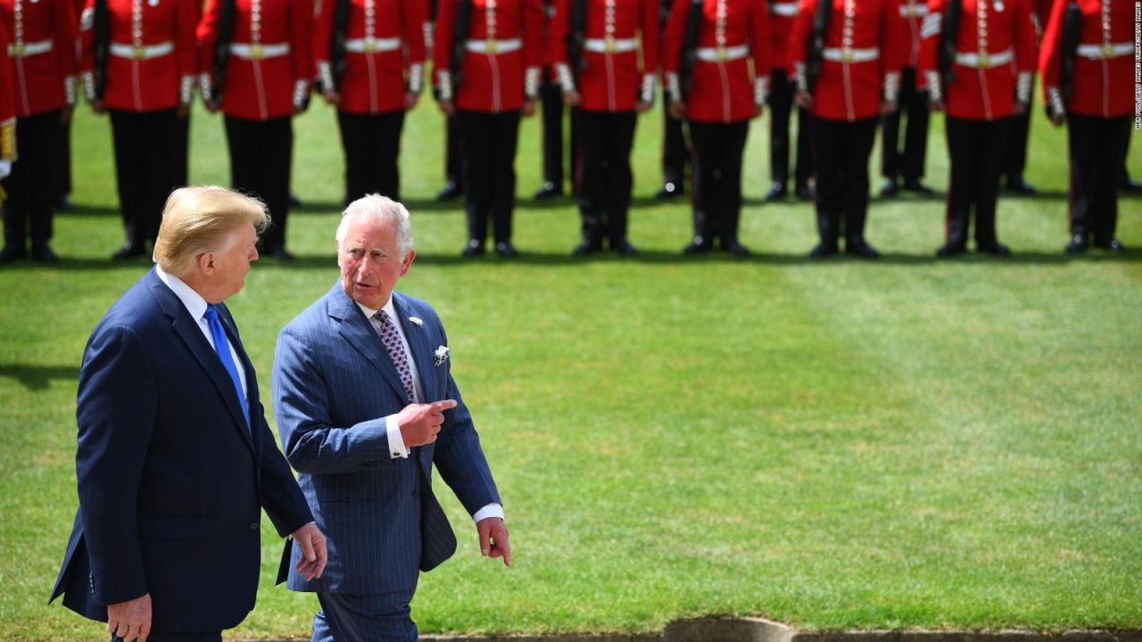 CNNE 656190 - trump llega al palacio de buckingham